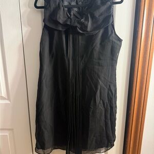 Source Unknown Black Bow-Tie Mini Dress
